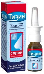 Тизин Классик спрей наз. дозир. 0.1% 10 мл 1 шт.