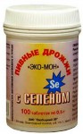 Дрожжи пивные, таблетки 500 мг 100 шт Эко-Мон с селеном